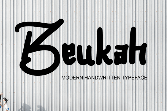 Beukah: A Bold Handwritten Font for Modern Designers