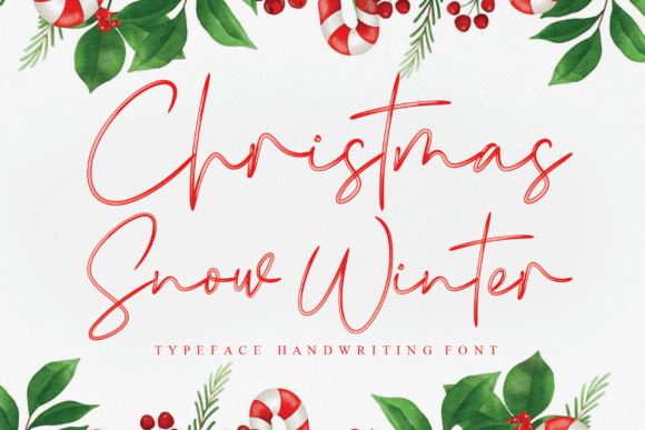 Christmas Snow Winter: A Cursive Font for Elegant Designs