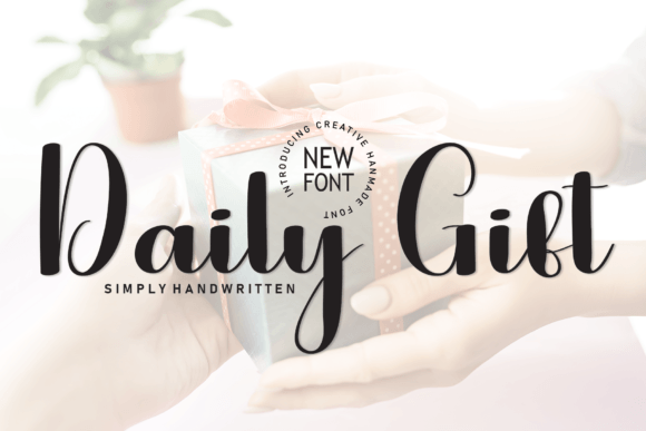 Daily Gift: A Handwritten Font for Elegant Design Projects