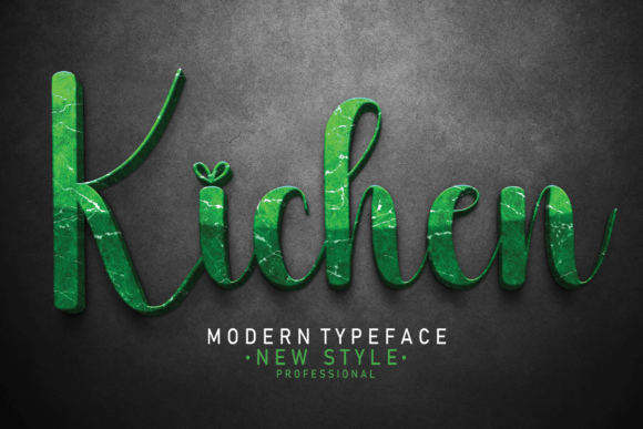 Kichen: A Flowing Handwritten Font for Timeless Designs