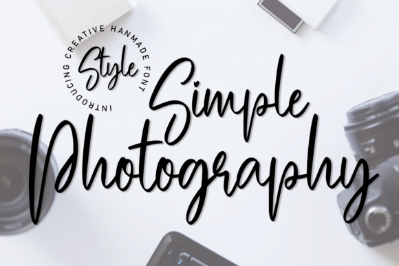 Simple Photography: A Dazzling Script Font for Creative Projects