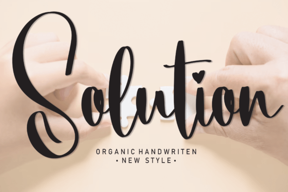 Solution: A Modern Handwritten Font for Creative Projects