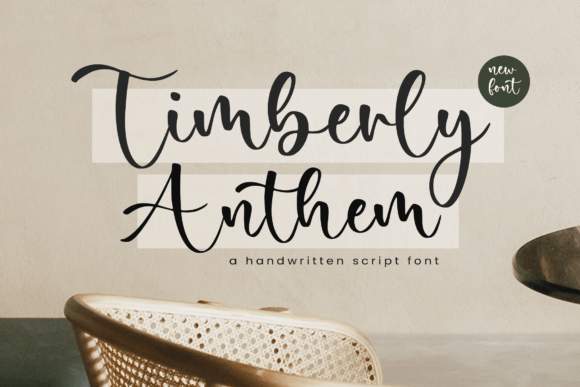 Timberly Anthem: A Handwritten Script for Elegant Branding